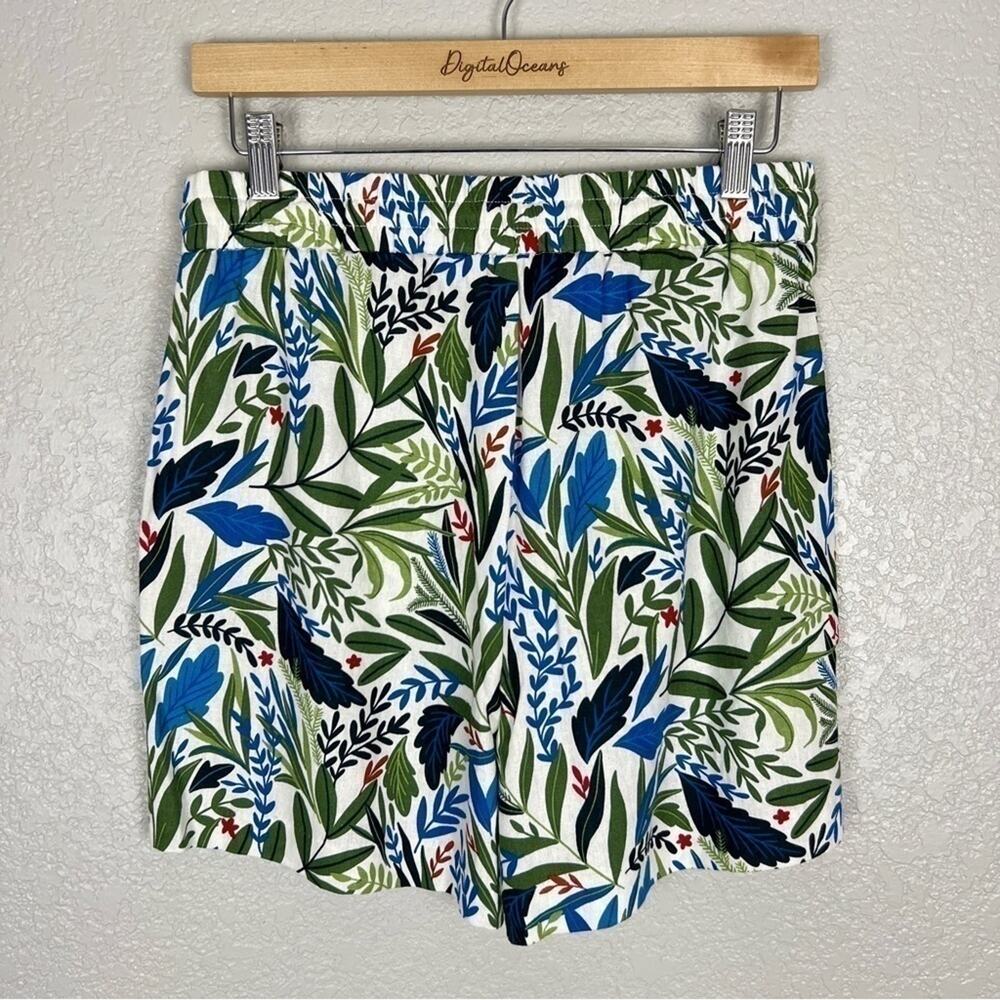Joie NWOT Evelyn Linen Shorts Tropical Beaded 6 Travel High Waist Floral Summer - Picture 5 of 9